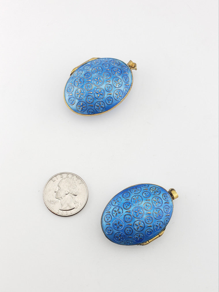 Vermeil Blue Locket