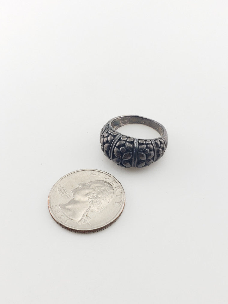 Silver Flower Ring