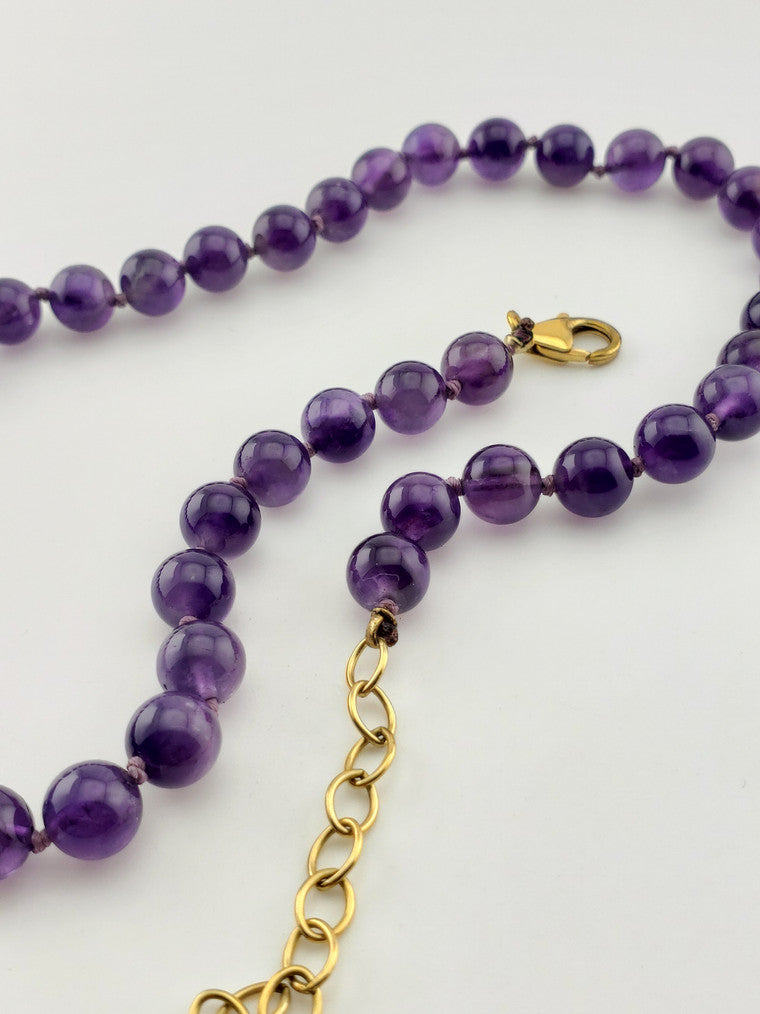 GF Amethyst Bead Strand