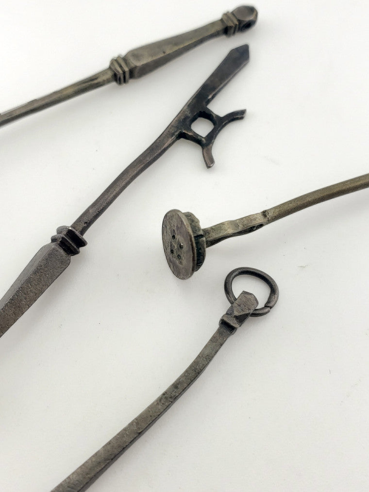 Antique Silver Tongs & Tools Set