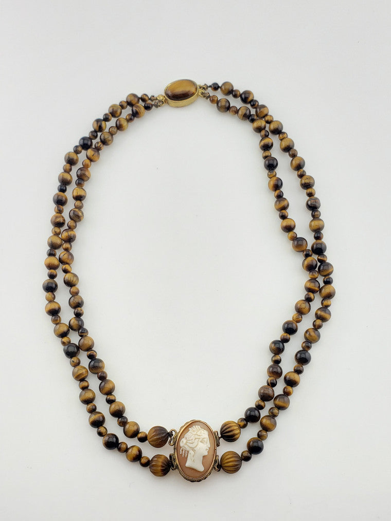 GF Cameo Tiger Eye Double Strand