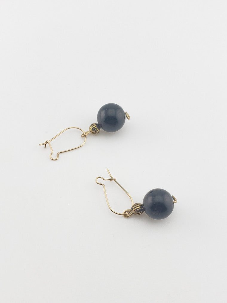GF Black Jade Earrings