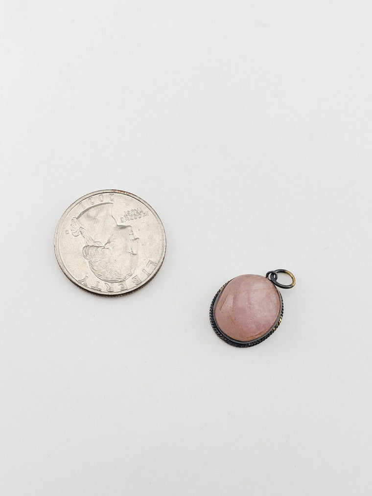 Vermeil Rose Quartz Pendant