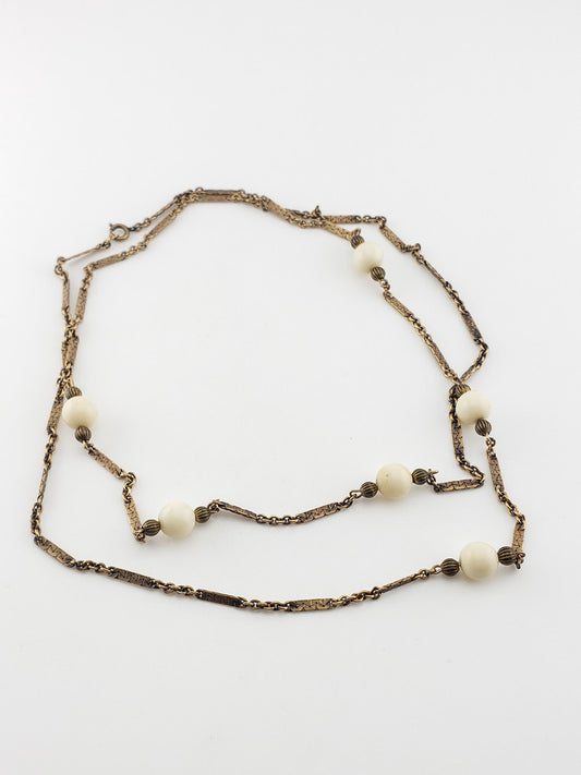 GF White Coral Necklace