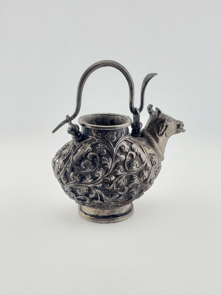 Silver Cow w/ Snake for Holy Water