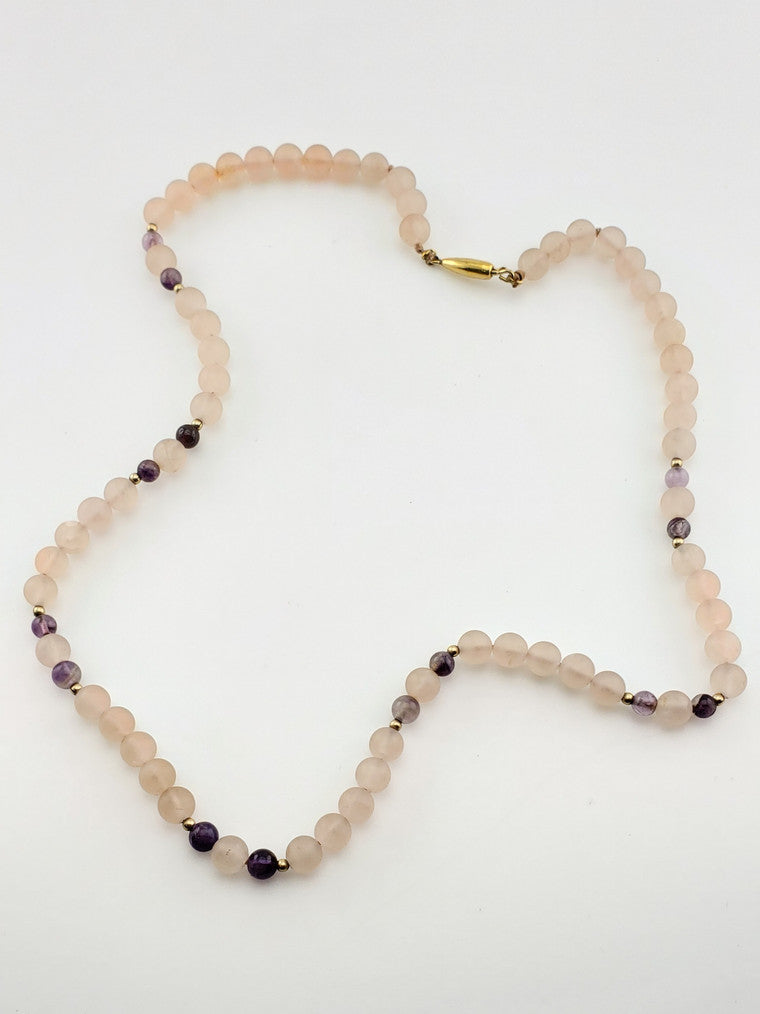 Rose Quartz Amethyst Strand
