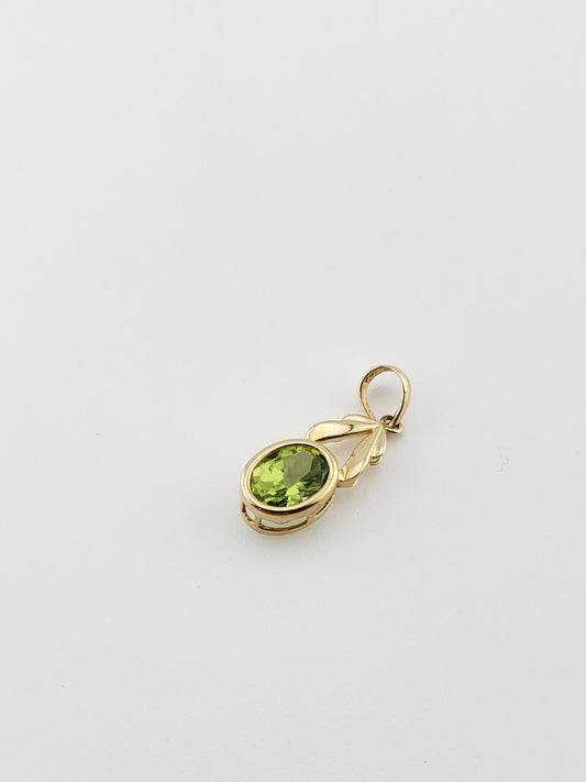 Small Peridot Charm