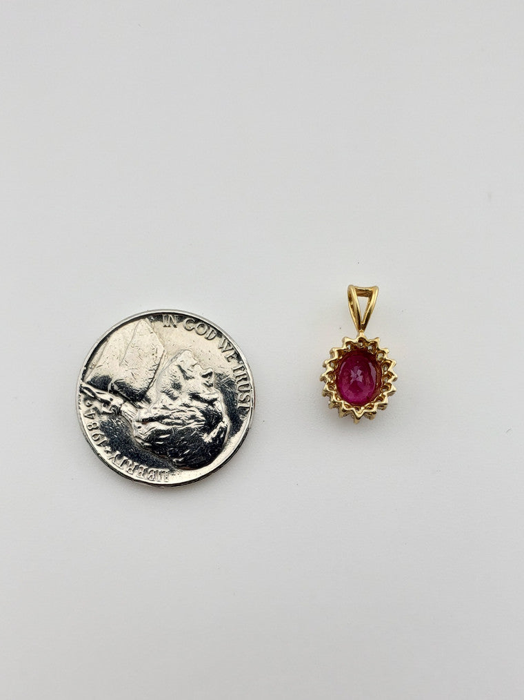 Ruby and Diamond Charm