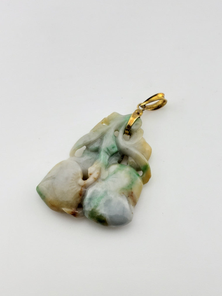 Jade Carved Monkey Pendant
