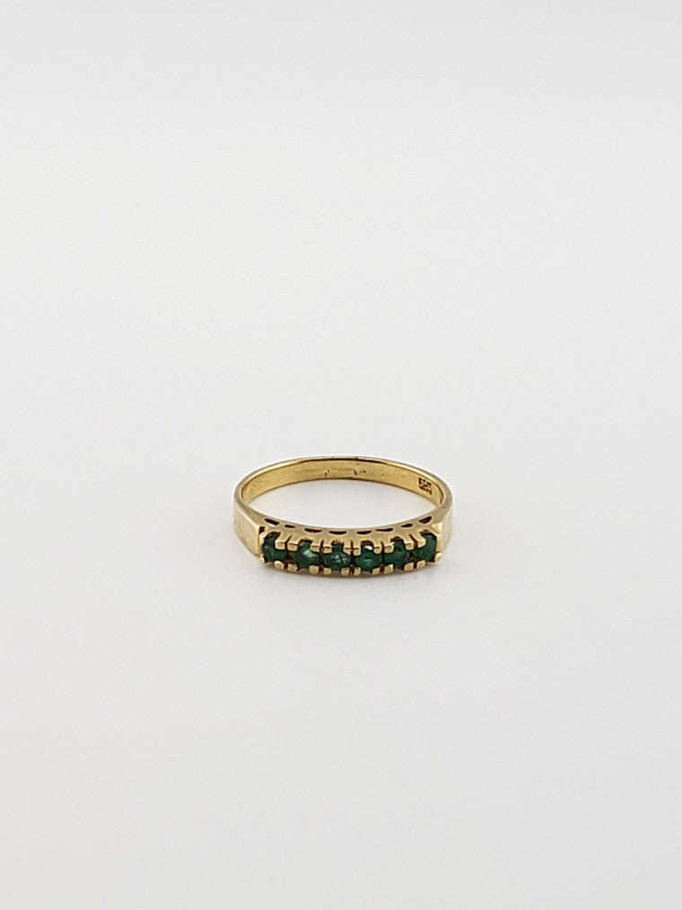 Emerald Row Ring