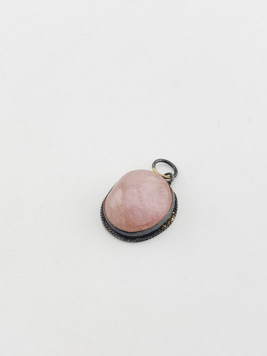 Vermeil Rose Quartz Pendant