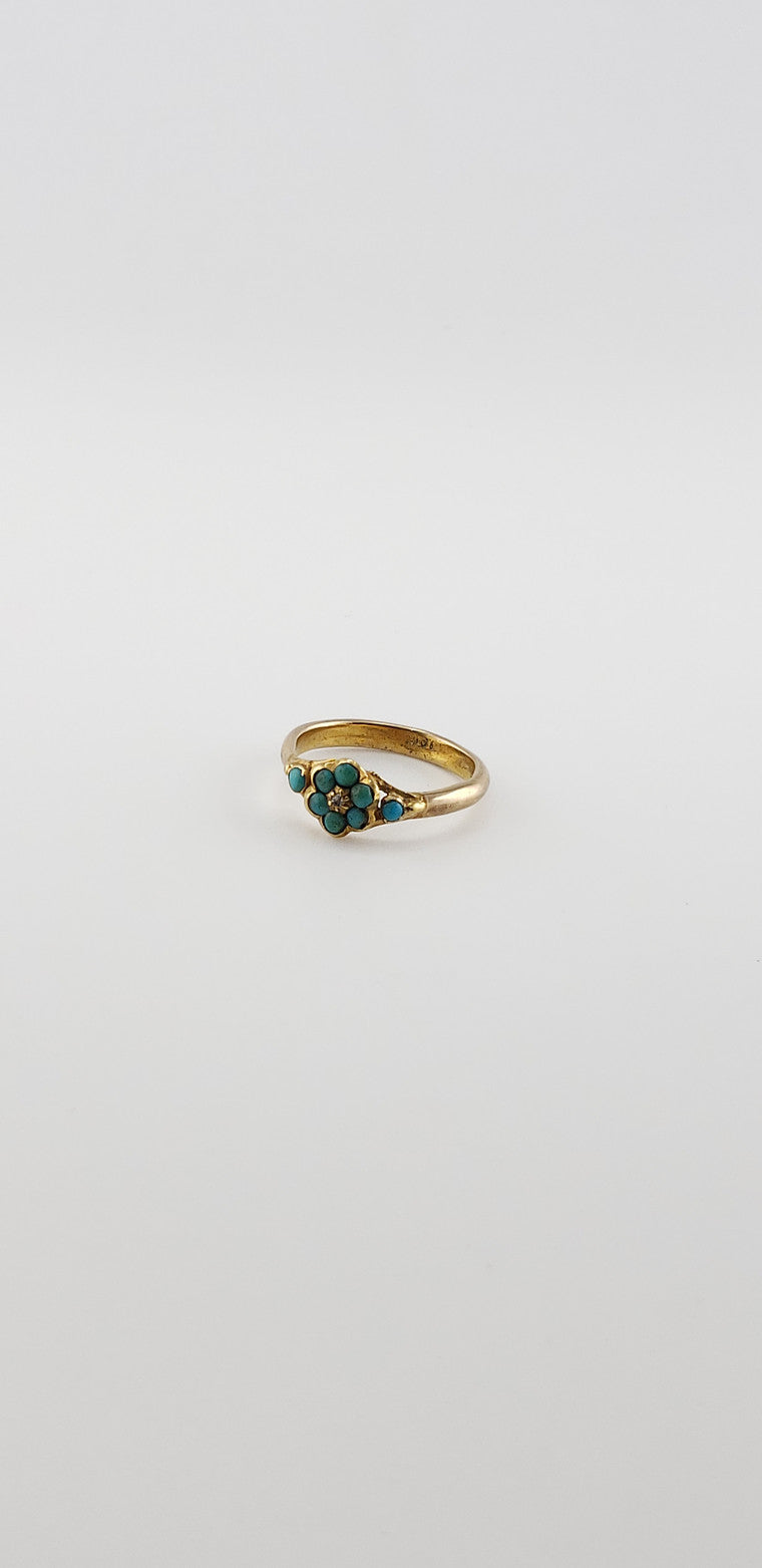 Turquoise Flower Ring
