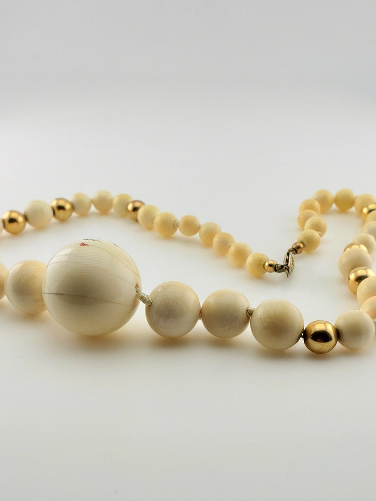 GF Bone Bead Strand