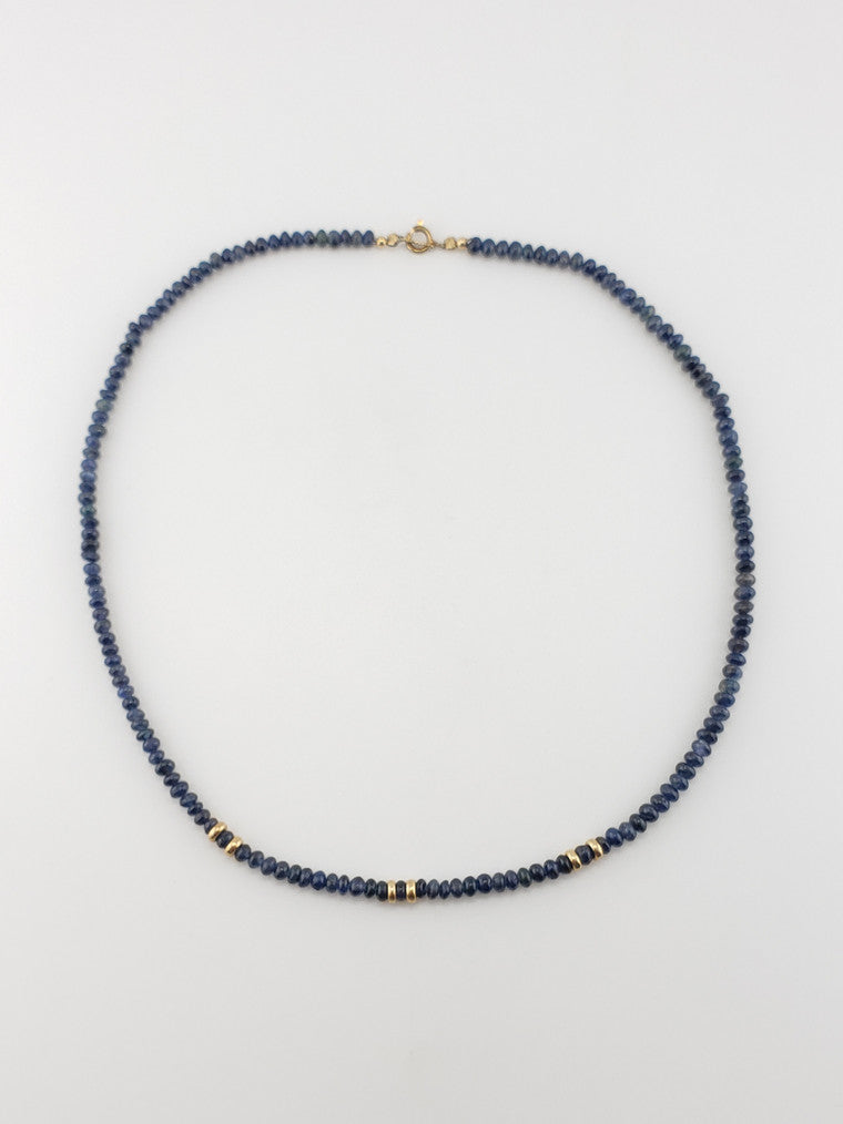 Tiny Sapphire Strand - 16.5"