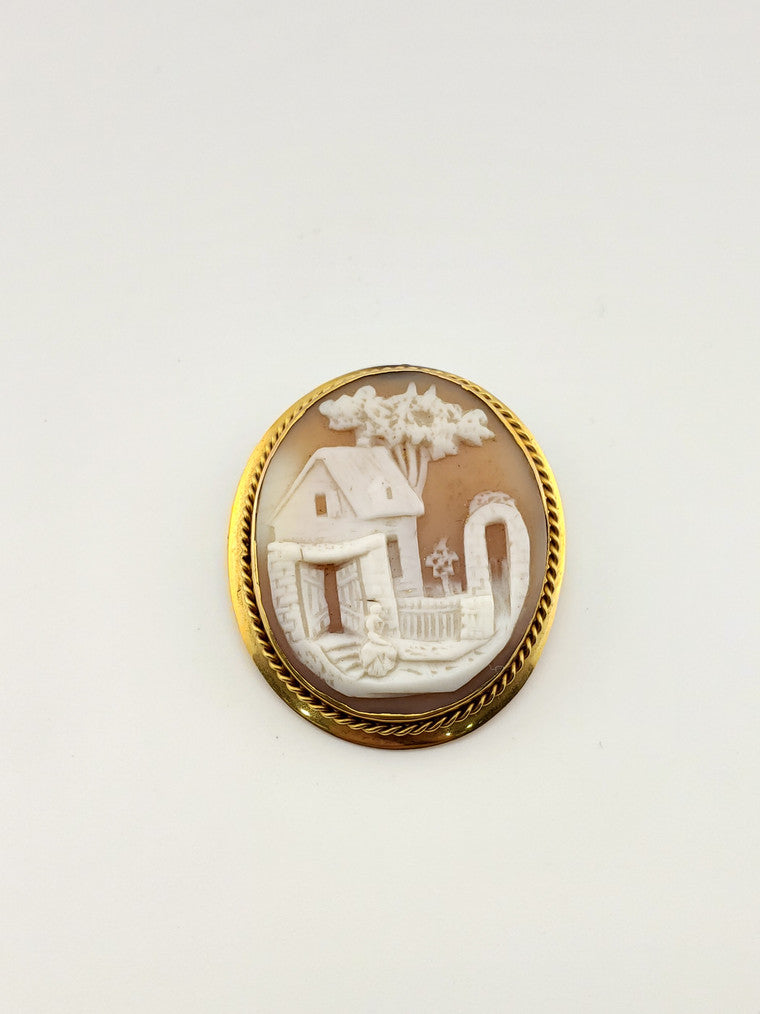 1890 House Cameo Pendant/Pin