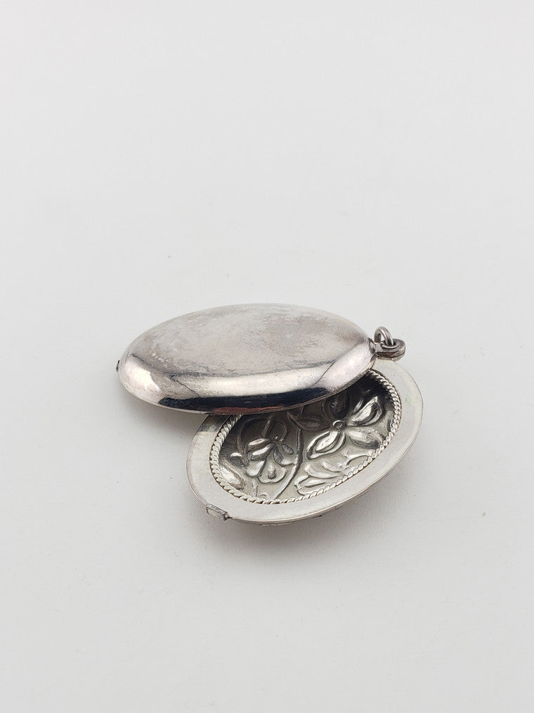 SS Slide Floral Locket