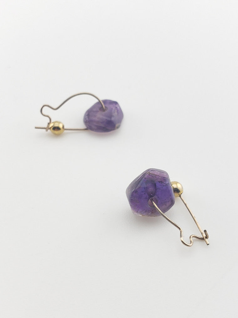 GF Amethyst Earrings