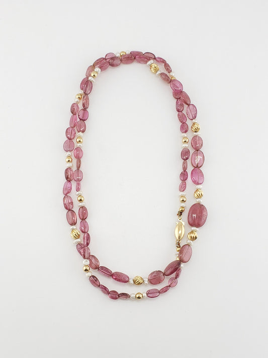 Tourmaline & Pearl Strand 27"