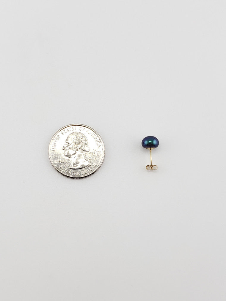 Pearl Studs- Peacock #6