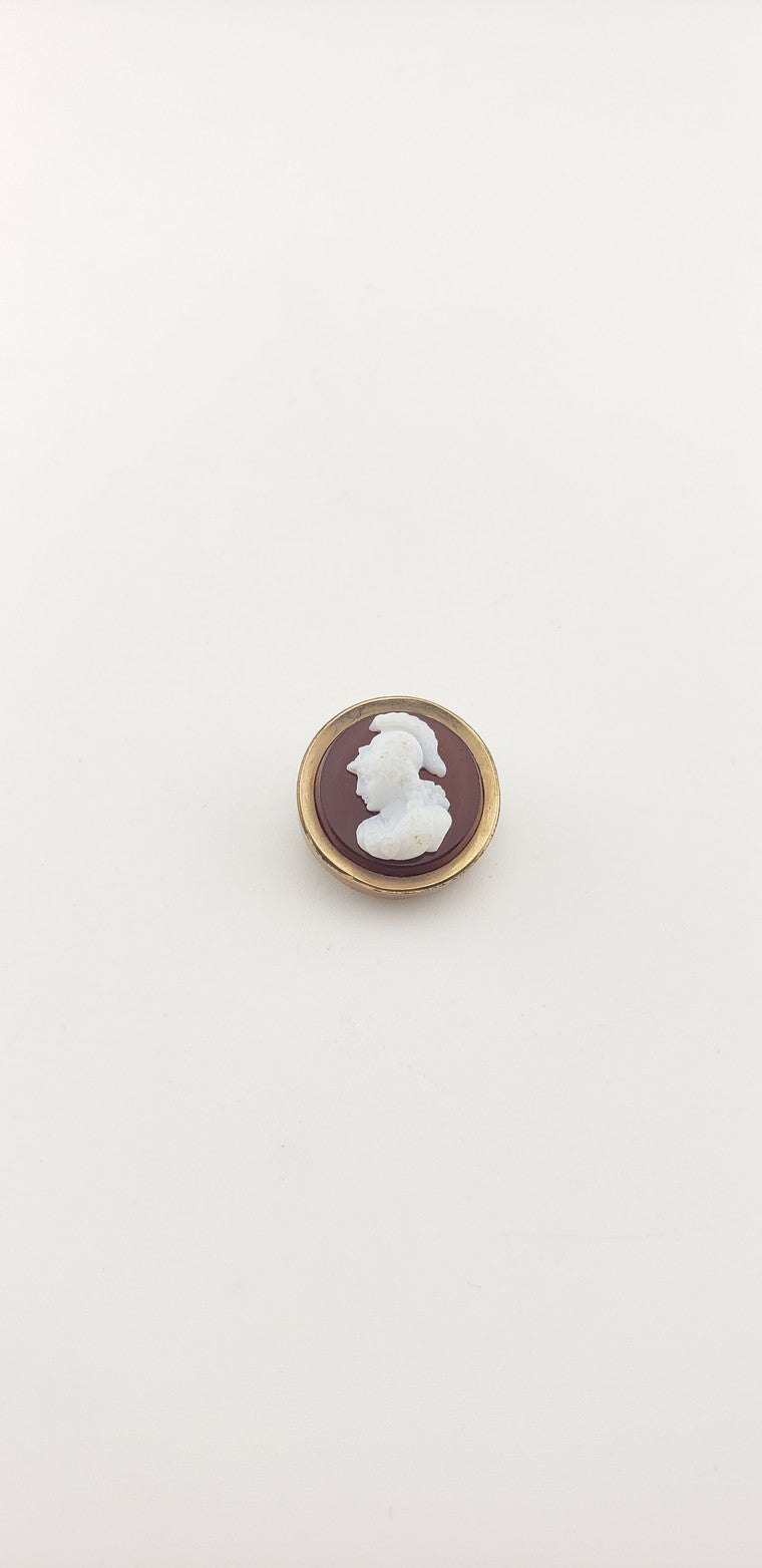 Sardonyx Cameo Pin