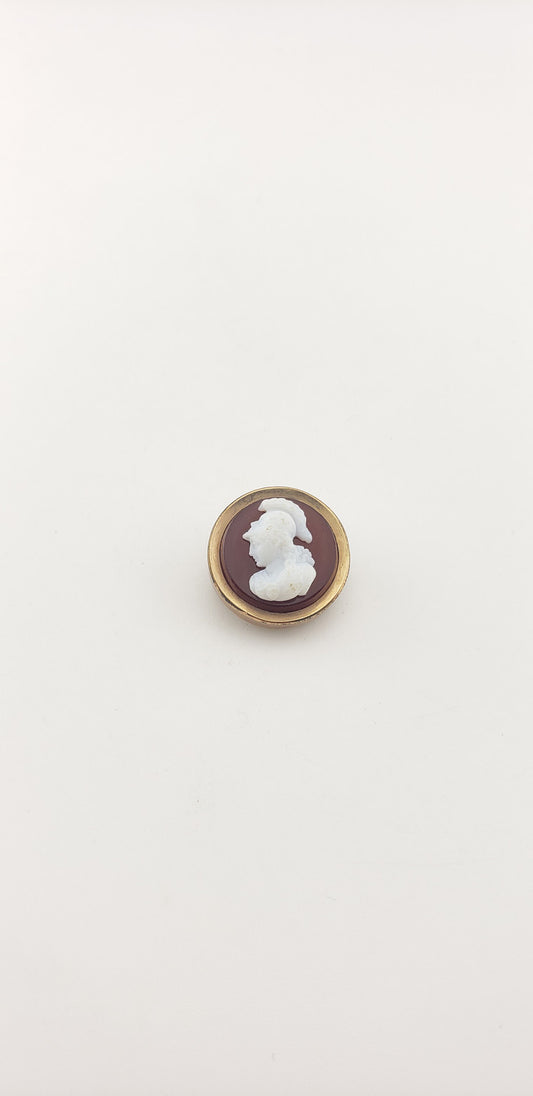 Sardonyx Cameo Pin
