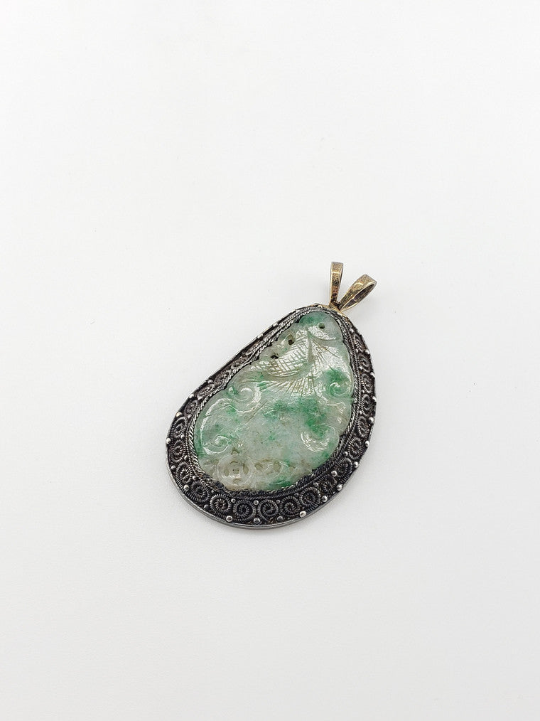Antique Jade Carving Pendant