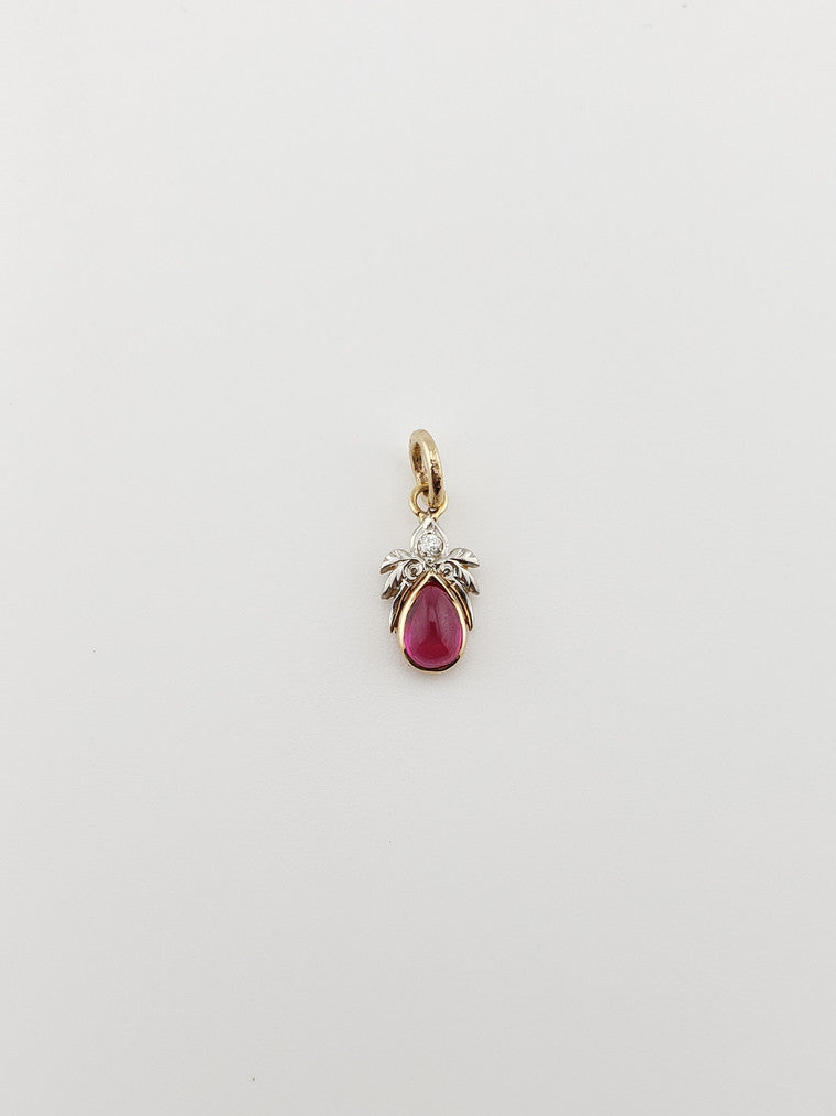 Teardrop Ruby Pendant