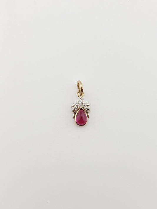 Teardrop Ruby Pendant