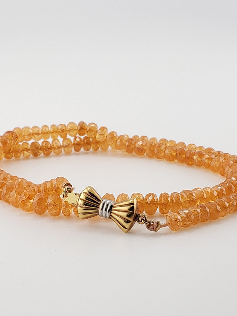 "Mandarin Garnet" Strand 16"