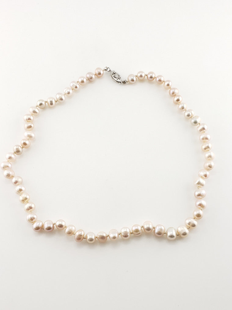 Pearl Strand #14 - Pink Pearls