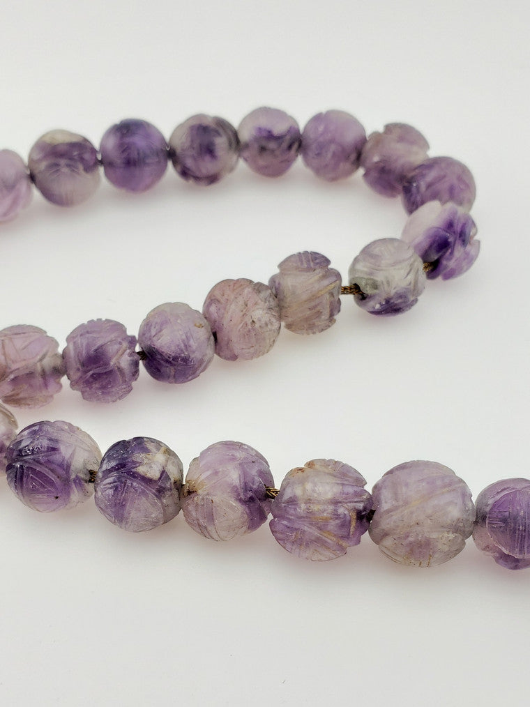 GF Amethyst Lotus Shaped Strand