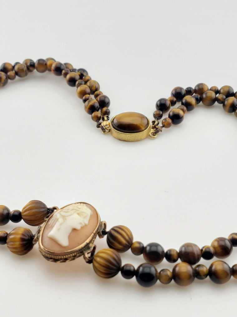 GF Cameo Tiger Eye Double Strand