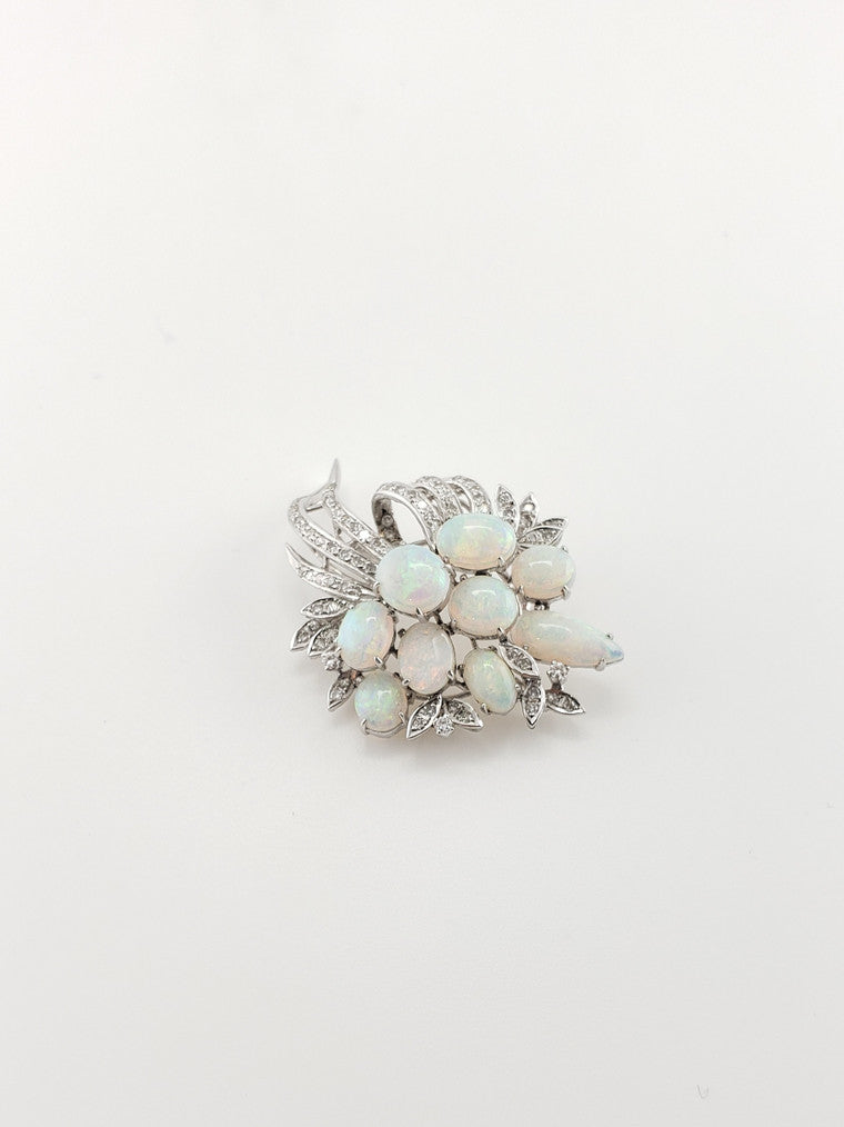 Opal Bouquet Brooch