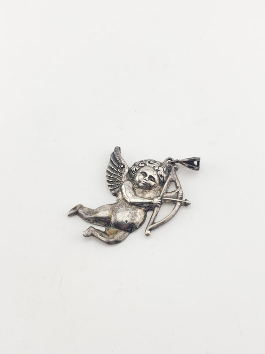 SS Cherub Cupid Pendant