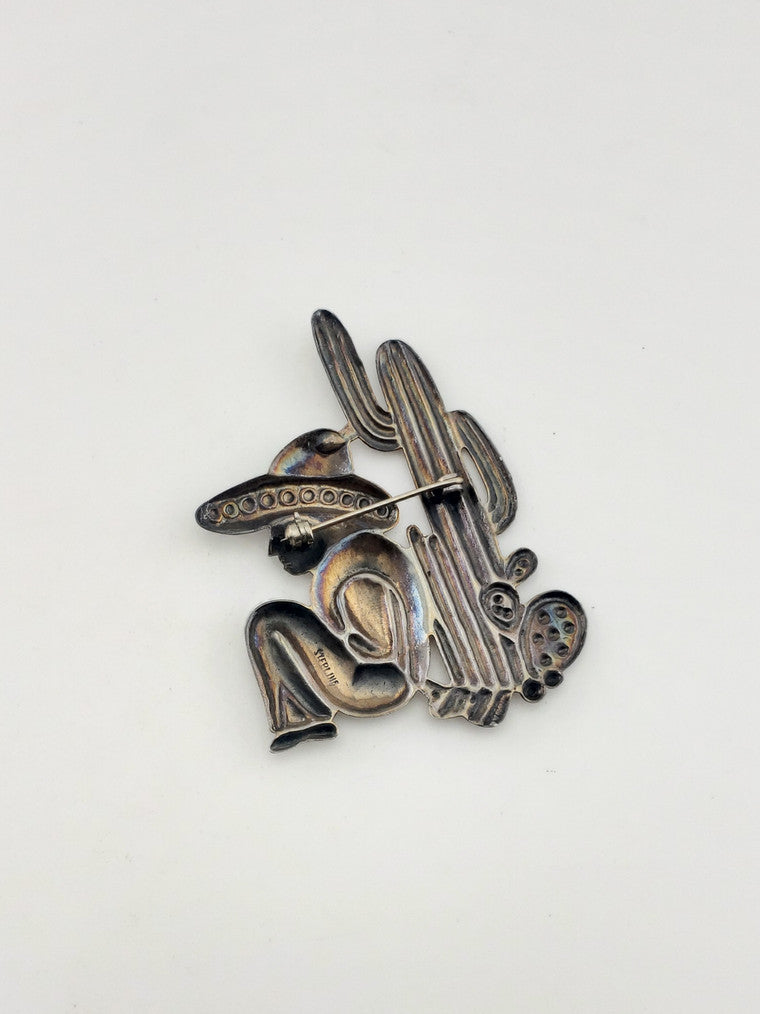SS Man Wearing a Sombrero Pin
