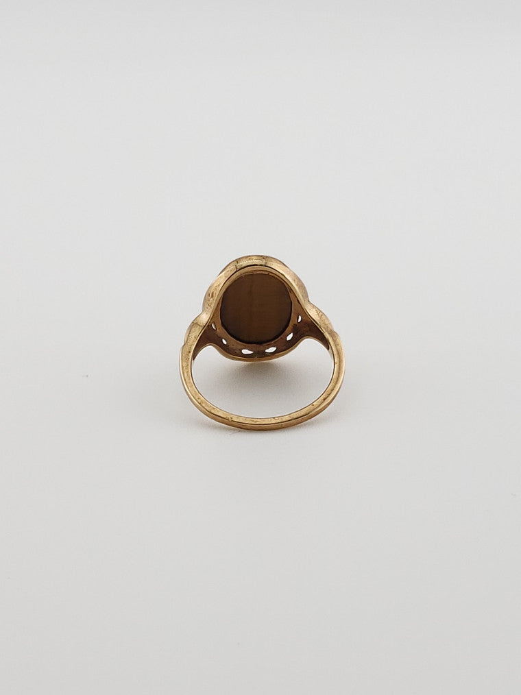 Reflective Tiger Eye Ring
