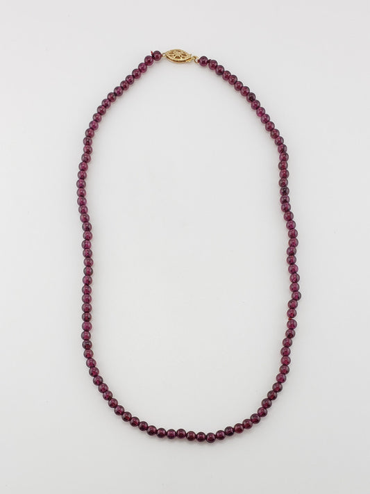 Round Garnet Strand 16"