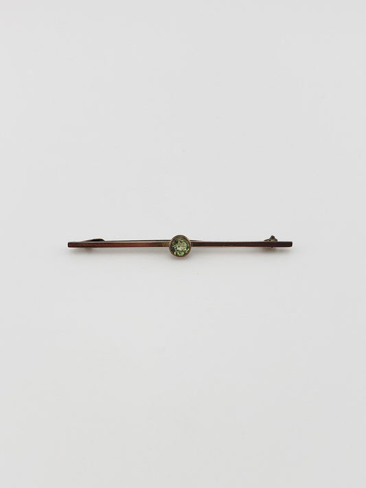 c. 1860 Peridot Bar Pin