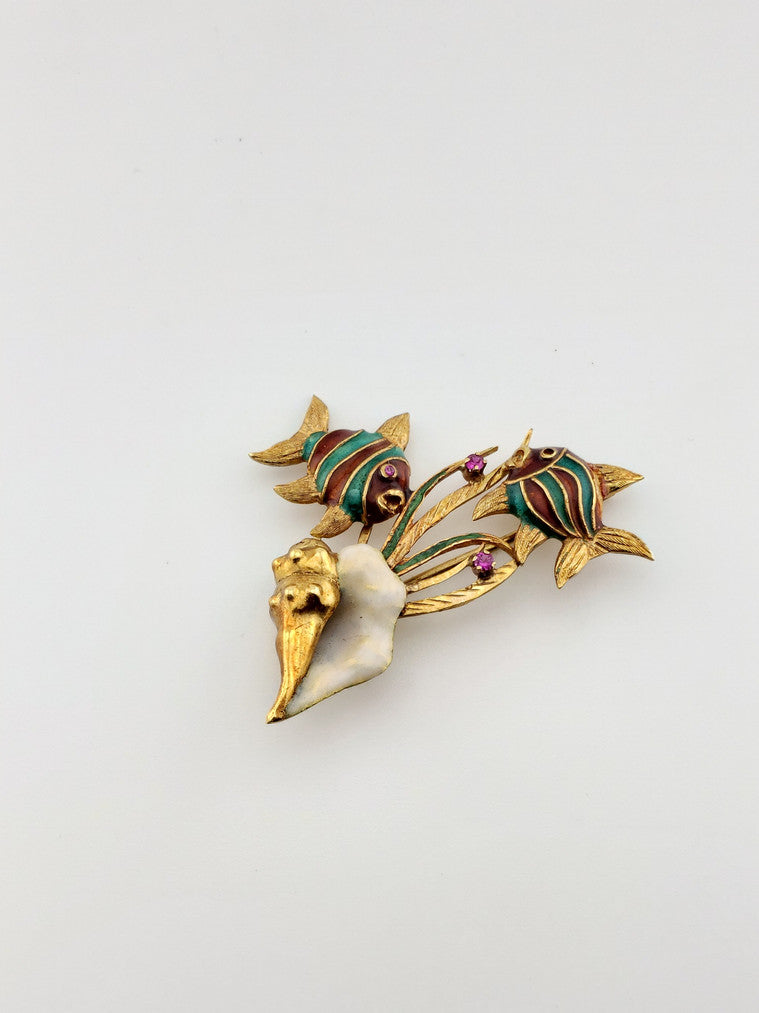 Enamel Fish Pin