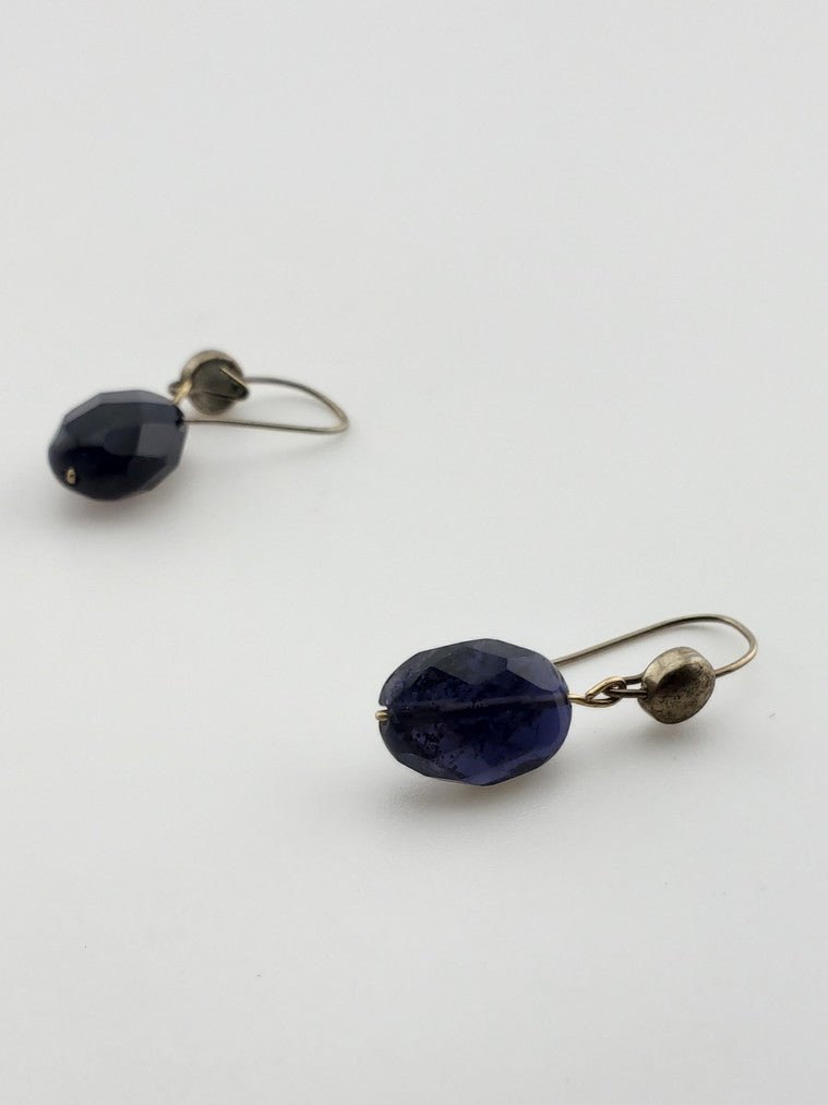 14k Iolite Drop Earrings