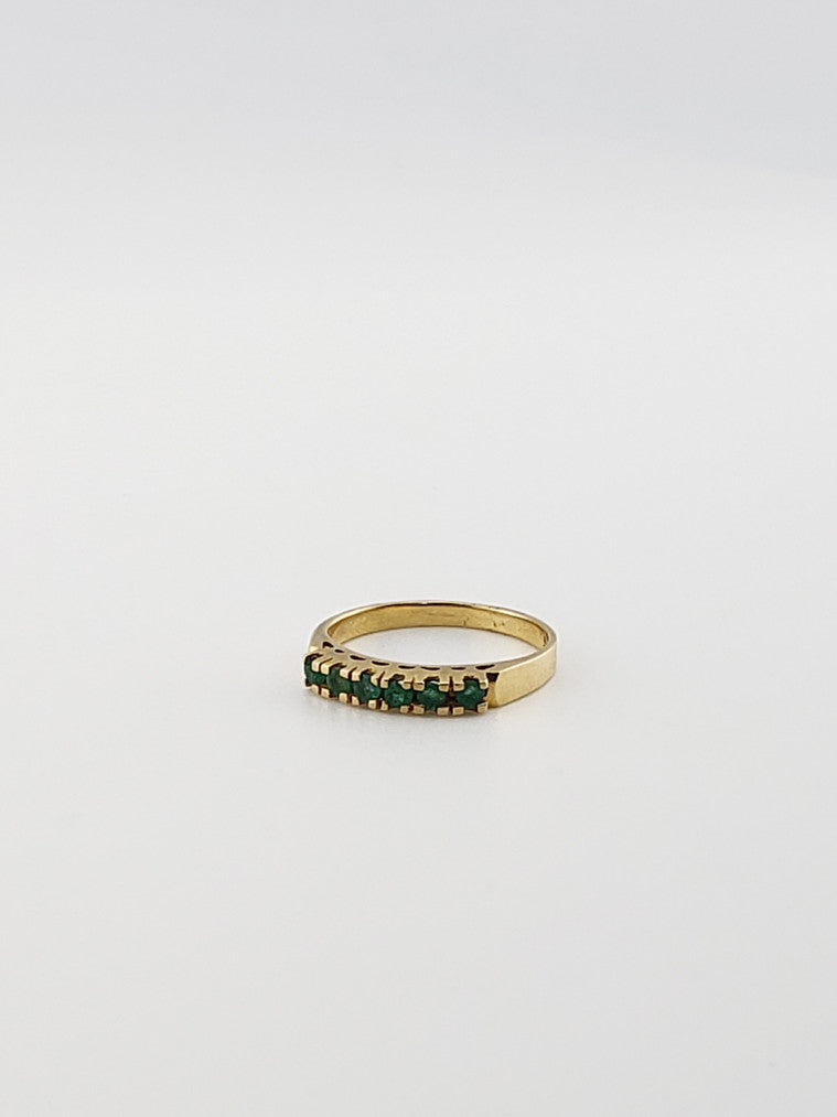 Emerald Row Ring