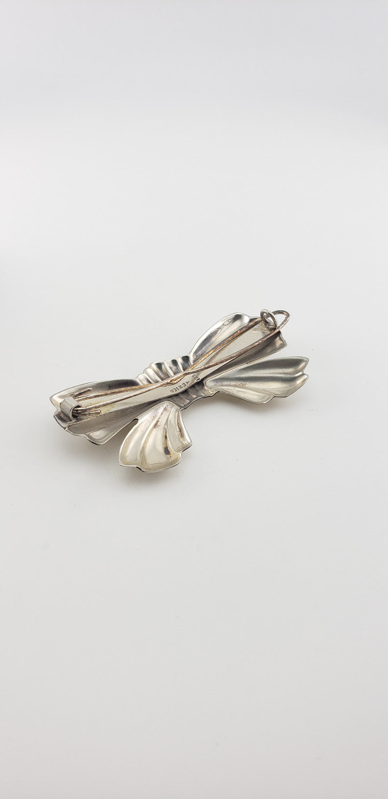 Sterling Bowknot Barrette