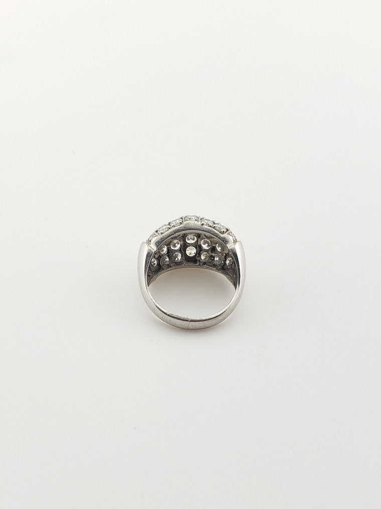 Platinum Diamond Dome Ring