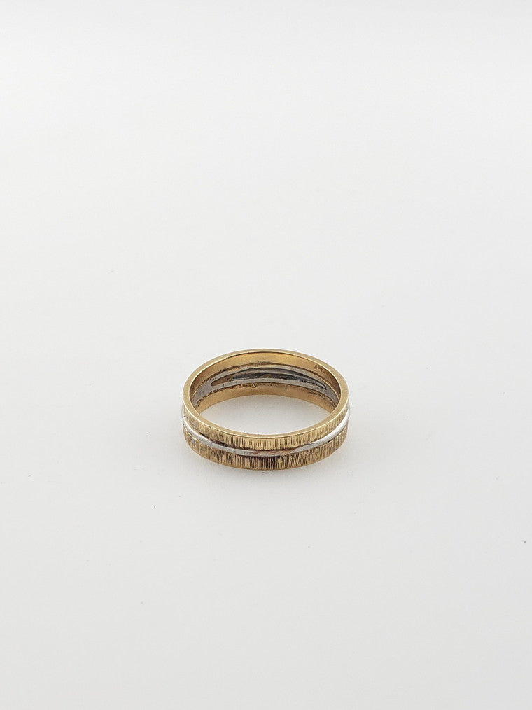Gold and Platinum Half Eternity Band