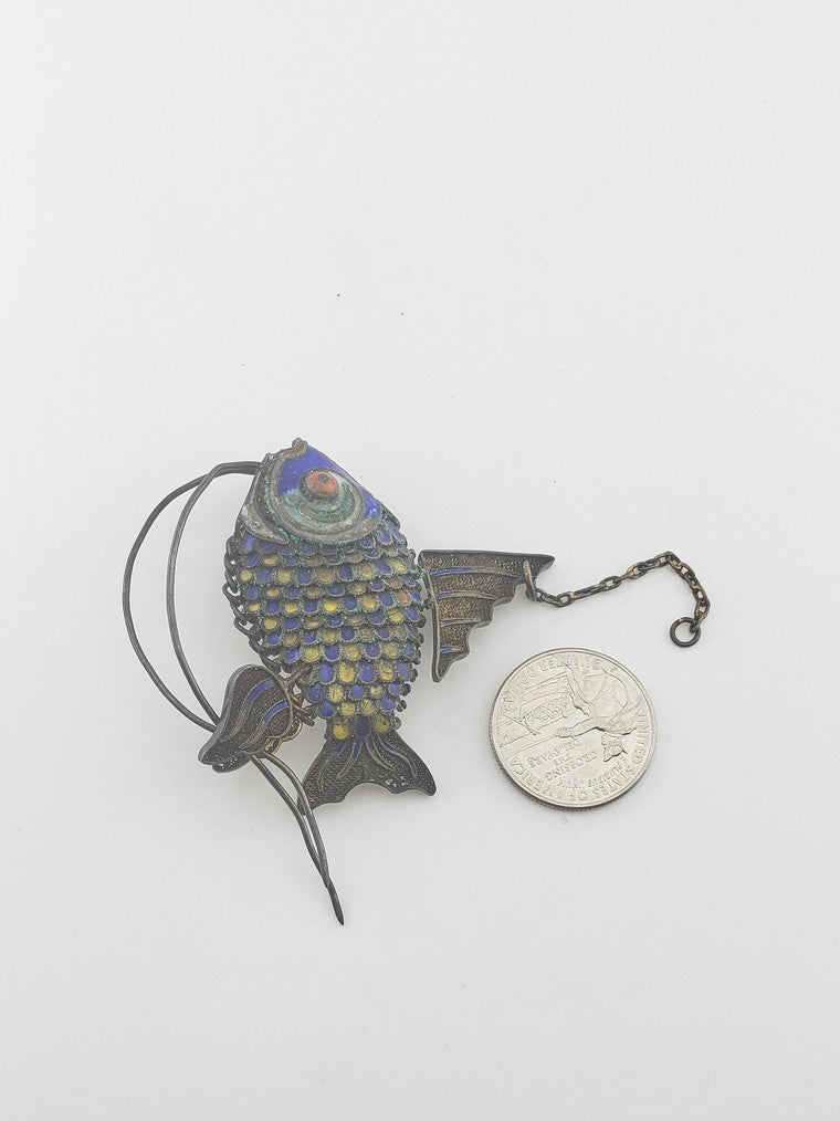 Silver Enamel Fish