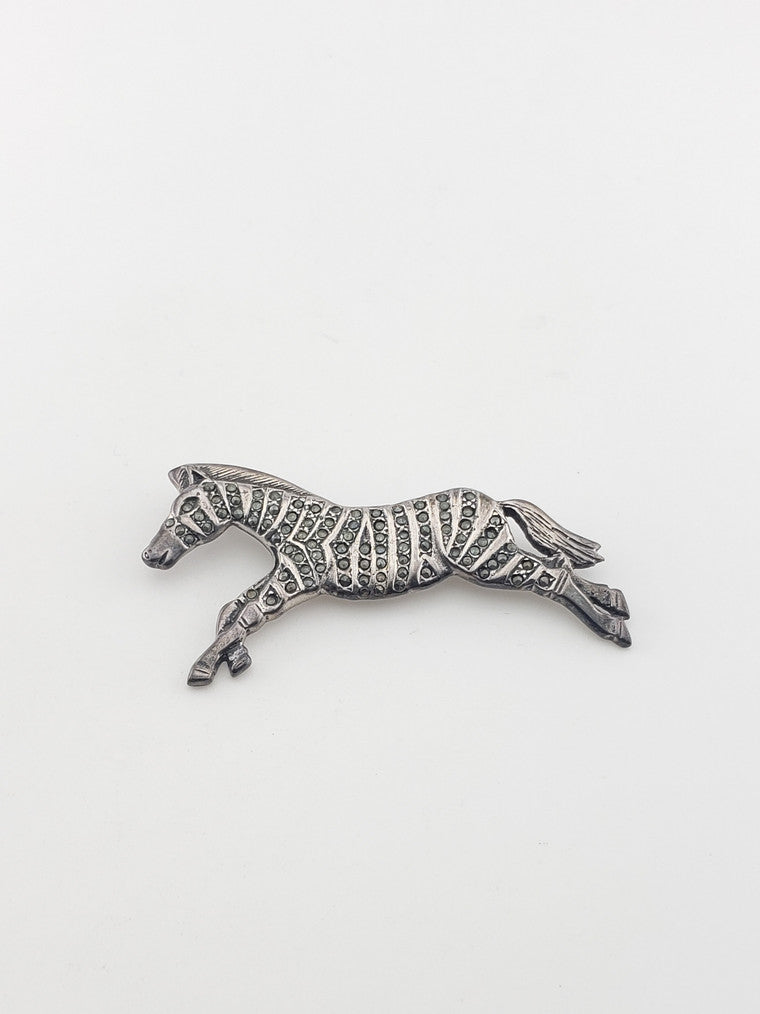 SS Art Deco Zebra Pin