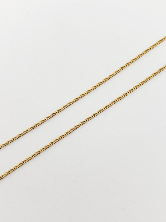 GF Thin Curb Chain Necklace