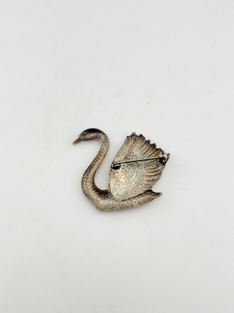 Silver Swan Pin