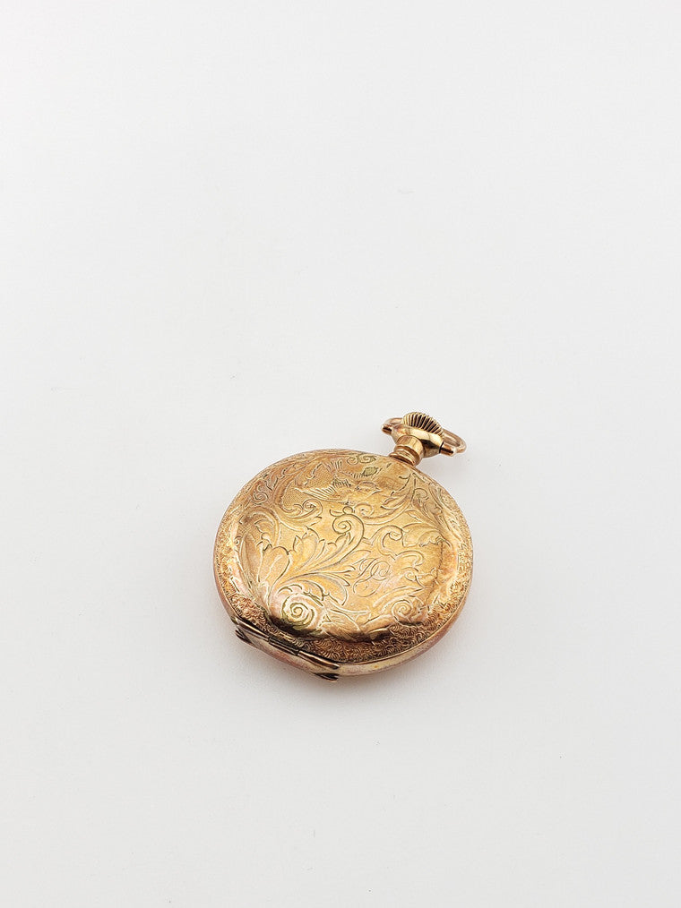 Engraved Hampden Pocket Watch