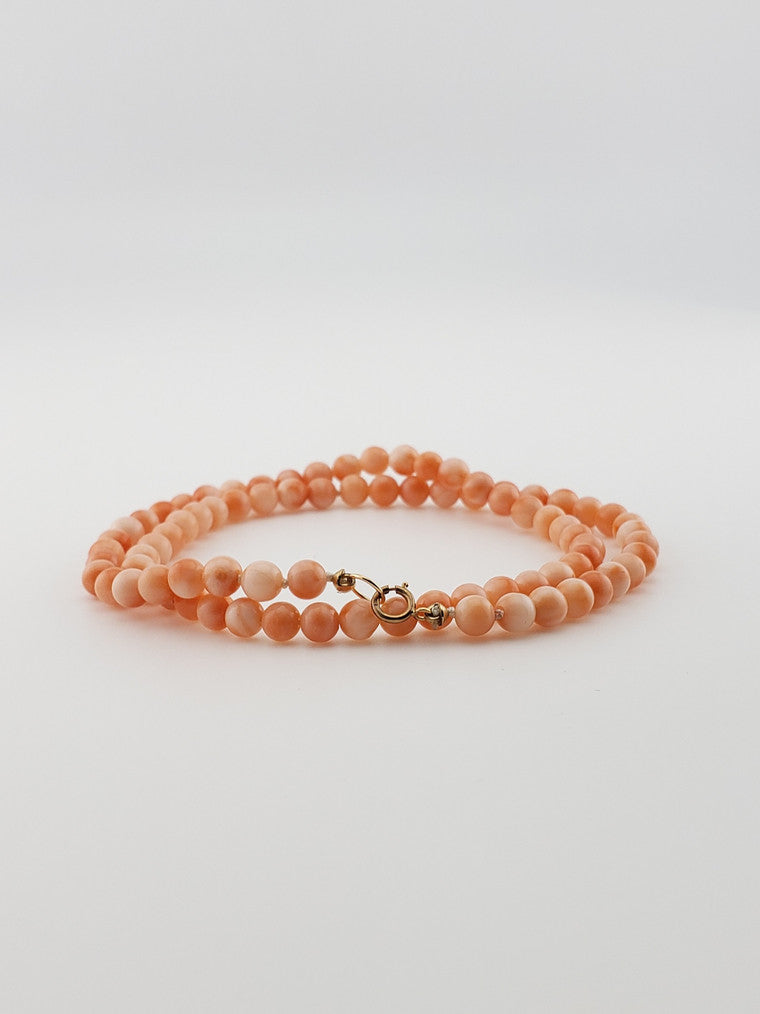 Angel Skin Coral Strand 16"